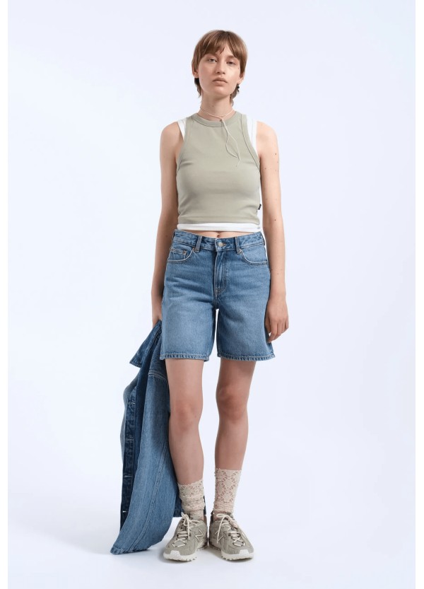 Dr Denim Arch Shorts Bay Sky Used-  2510104 L46 280