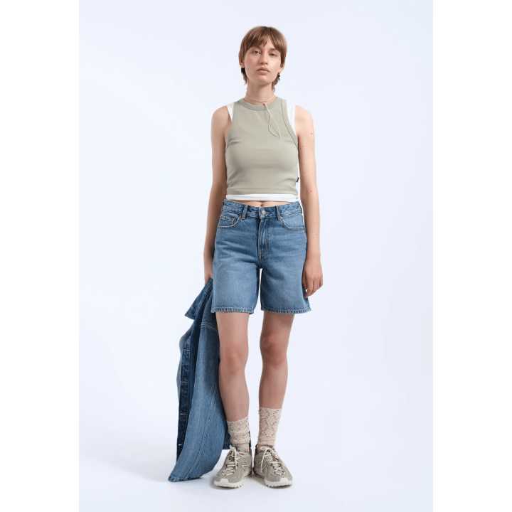 Dr Denim Arch Shorts Bay Sky Used-  2510104 L46 280
