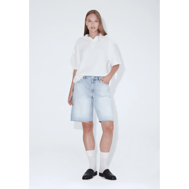 Dr Denim W Asra Shorts Stream Light Fade - 2610102