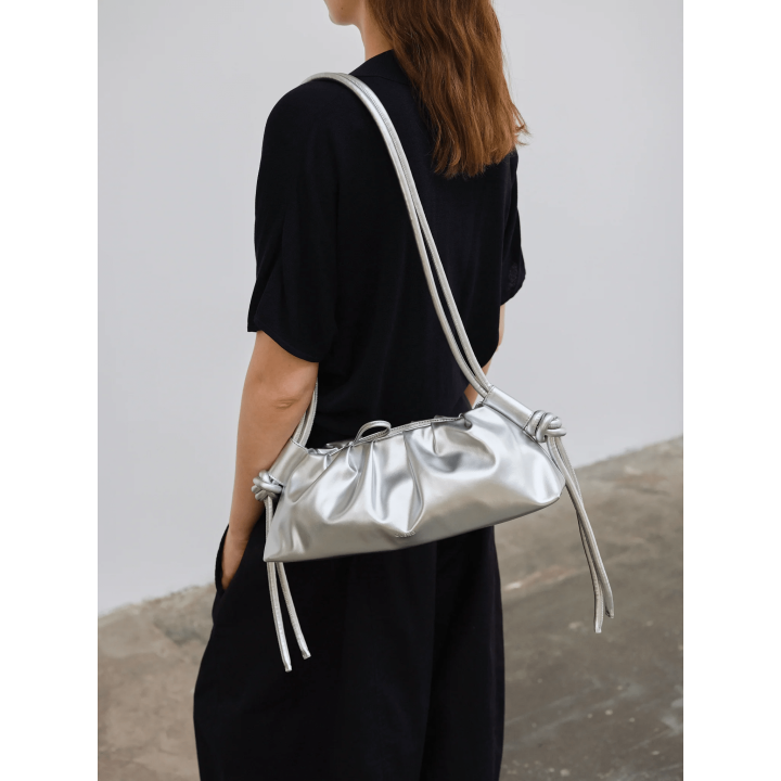 Olend Dumpling Bag Silver - dum-sil