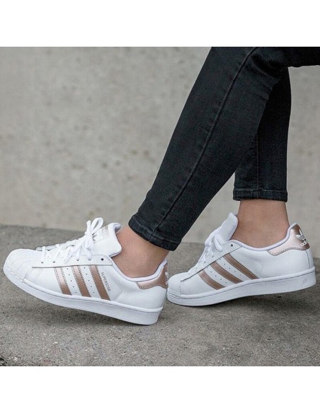 Adidas Originals Superstar White/Gold BA8169