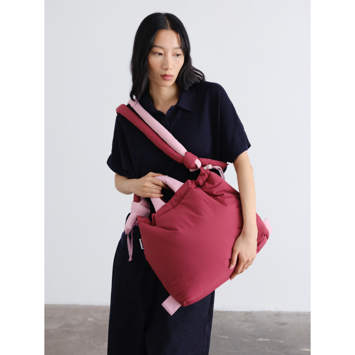 Olend Ona Soft Bag Cherry red + Pale pink - ona-ccp