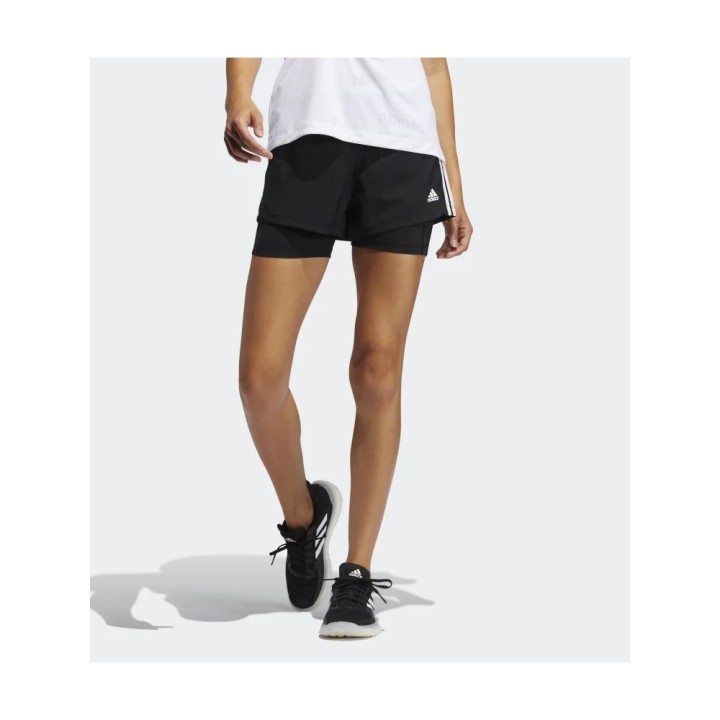 Adidas Originals Womens Pacer 3S Short 2 in 1 Black - GL7686