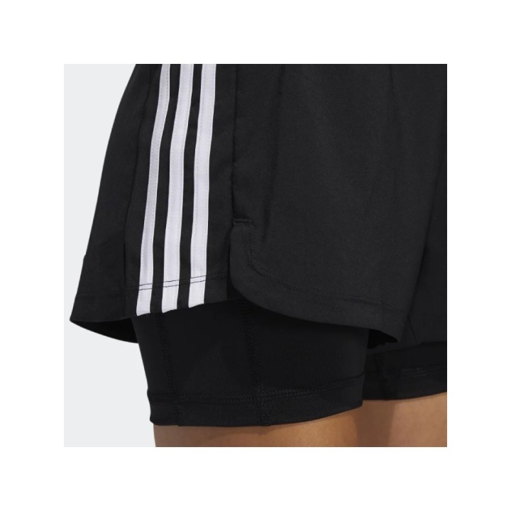 Adidas Originals Womens Pacer 3S Short 2 in 1 Black - GL7686