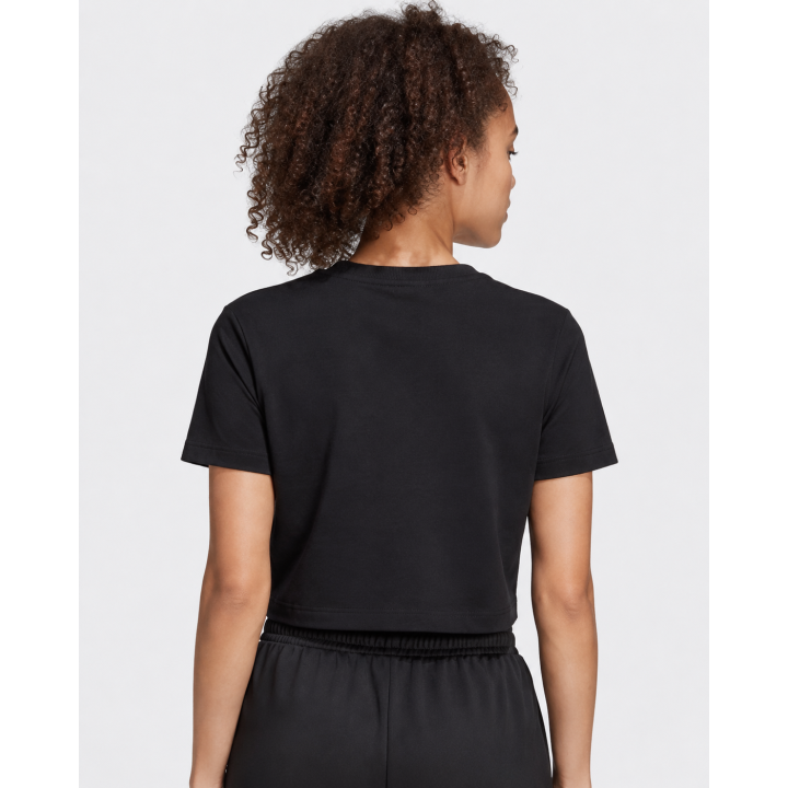 Adidas Originals Trefoil Essentials Cropped Tee -Black (GD4368)