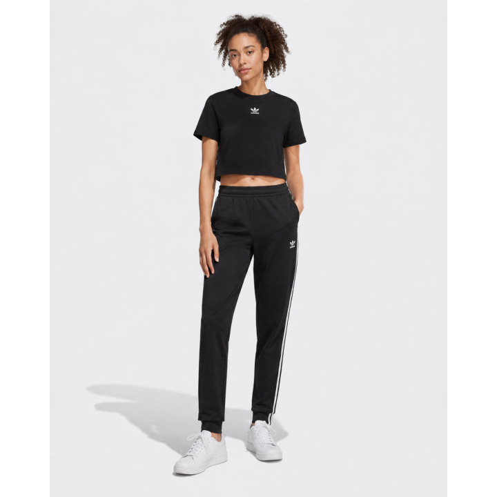 Adidas Originals Trefoil Essentials Cropped Tee -Black (GD4368)