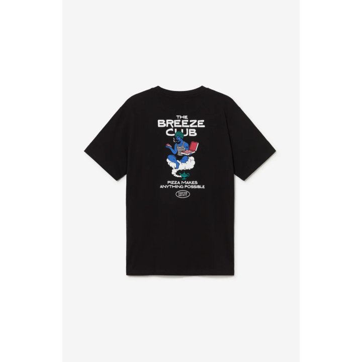 KAOTIKO T-SHIRT REGULAR PIZZA MAKES ANYTHING BLACK - AT075-01-G002