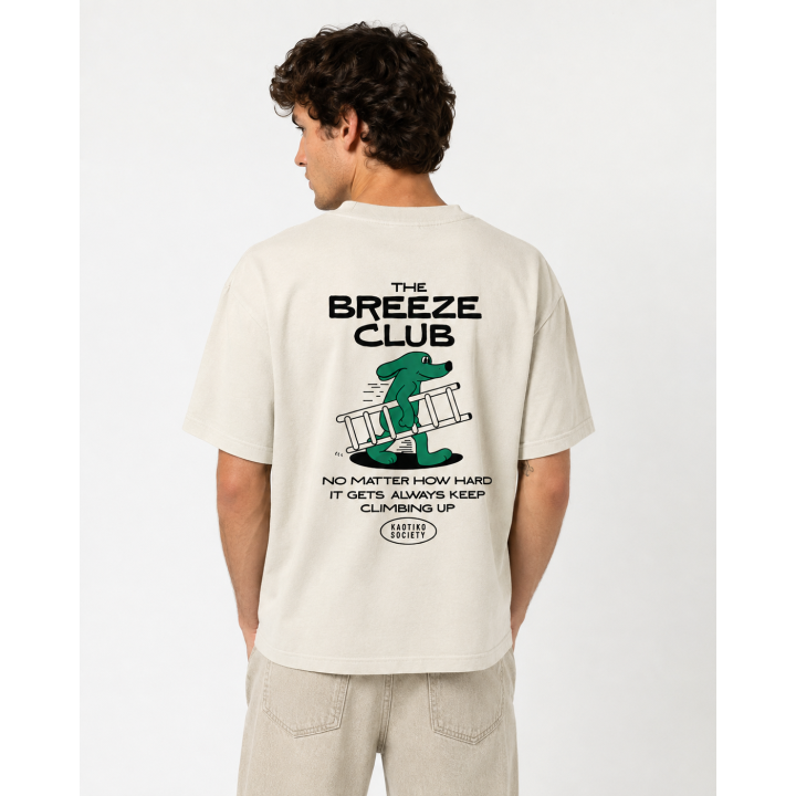 KAOTIKO T-SHIRT REGULAR CLIMBING RAT ORGANIC TOBACCO - AT076-01-G002