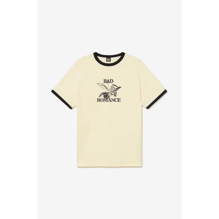 KAOTIKO T-SHIRT CUPID BAD ROMANCE IVORY/BLACK/SAND - AT085-01-G002