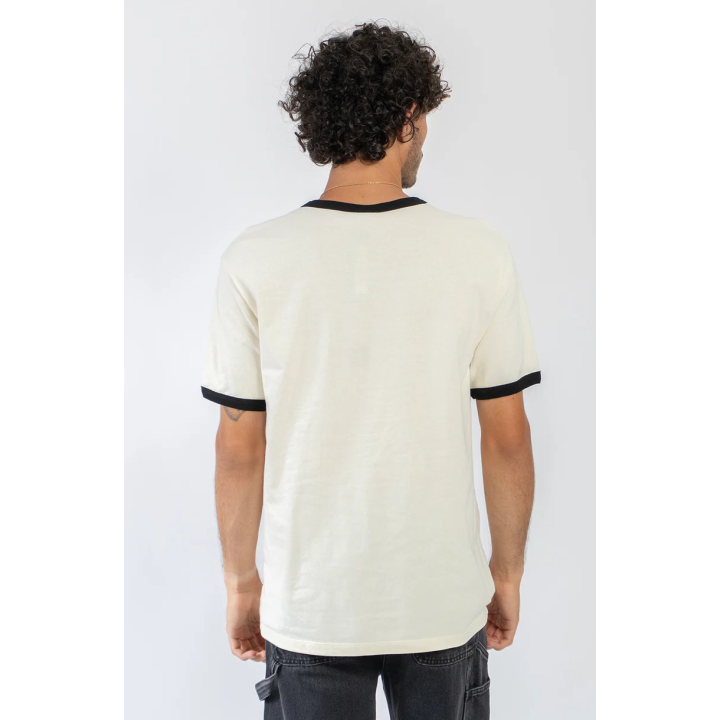 KAOTIKO T-SHIRT CUPID BAD ROMANCE IVORY/BLACK/SAND - AT085-01-G002