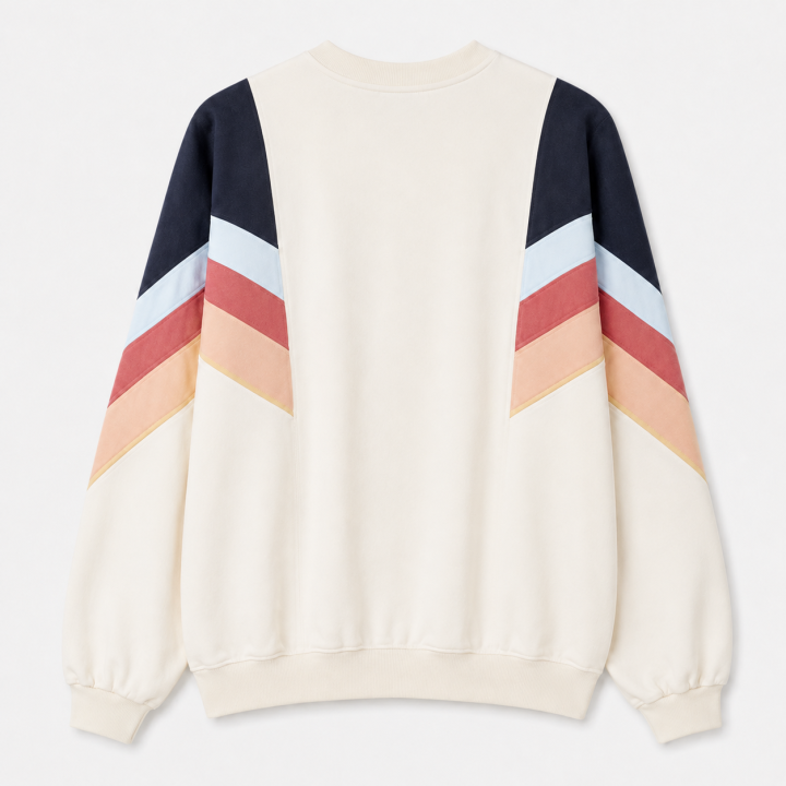 KAOTIKO CREW GINGER IVORY/NAVY/ROSE/YELLOW - AT003-01-M002