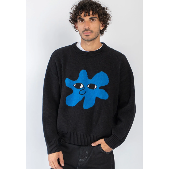 KAOTIKO BREEZE CLUB BLACK SWEATER - AT001-01-1910
