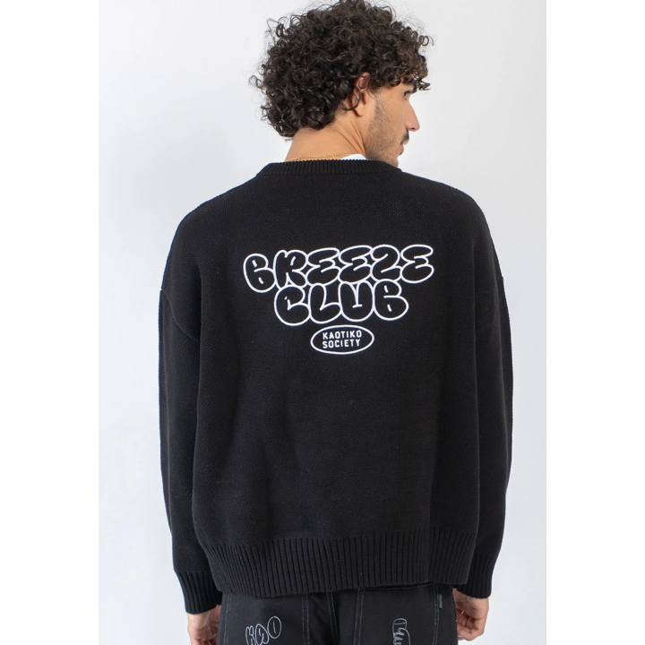 KAOTIKO BREEZE CLUB BLACK SWEATER - AT001-01-1910