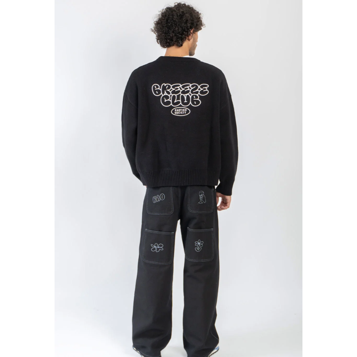 KAOTIKO BREEZE CLUB BLACK SWEATER - AT001-01-1910