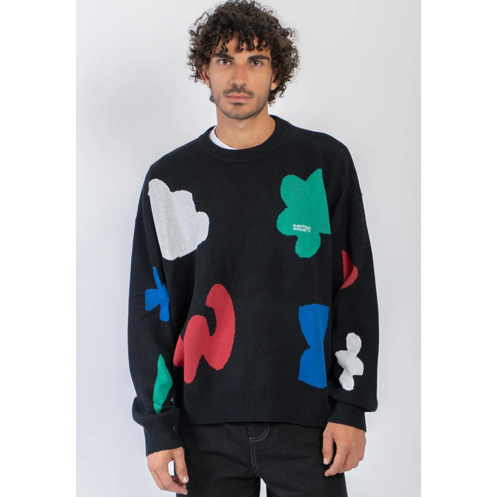 KAOTIKO BLACK BREEZE SWEATER - AT002-01-1910