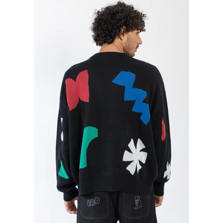 KAOTIKO BLACK BREEZE SWEATER - AT002-01-1910