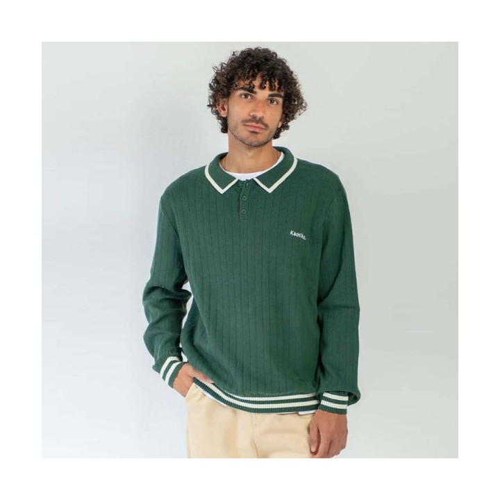 KAOTIKO SWEATER POLO KAOTIKO GREEN - AT007-01-1910