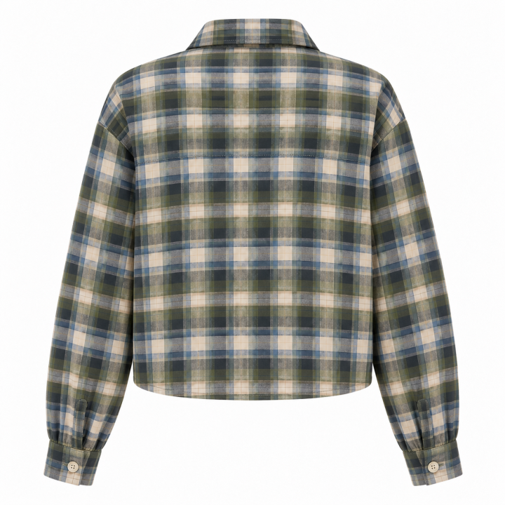 Compania Fantastica Green Plaid Shirt - 63C/11015