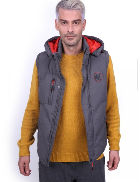 Ανδρικό Αμάνικο Μπουφάν Ice Tech Grey G625