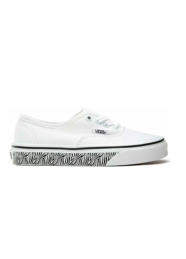 VANS Authentic Animal Sidewall Zebra White |urbanfashion.gr