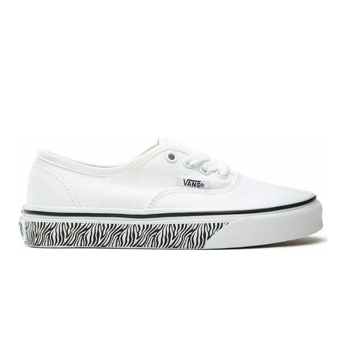 VANS Authentic Animal Sidewall Zebra White |urbanfashion.gr