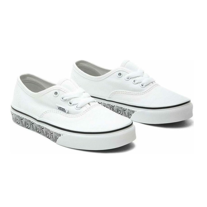 VANS Authentic Animal Sidewall Zebra White |urbanfashion.gr