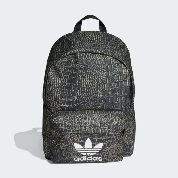 Adidas Originals Croco Print Backpack -Beige Tone/Black (H32372)