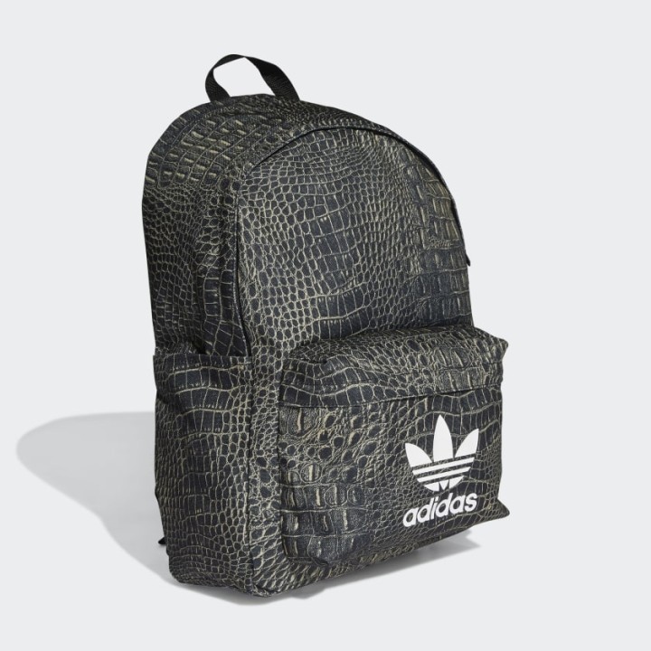 Adidas Originals Croco Print Backpack -Beige Tone/Black (H32372)