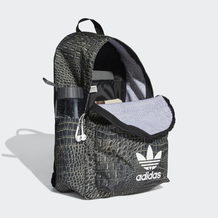 Adidas Originals Croco Print Backpack -Beige Tone/Black (H32372)