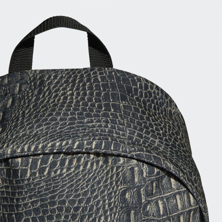 Adidas Originals Croco Print Backpack -Beige Tone/Black (H32372)