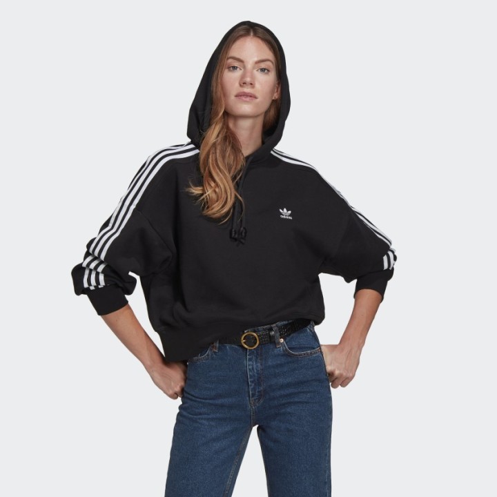 Adidas Originals Adicolor Classics Crop hoodie Black-GN2890