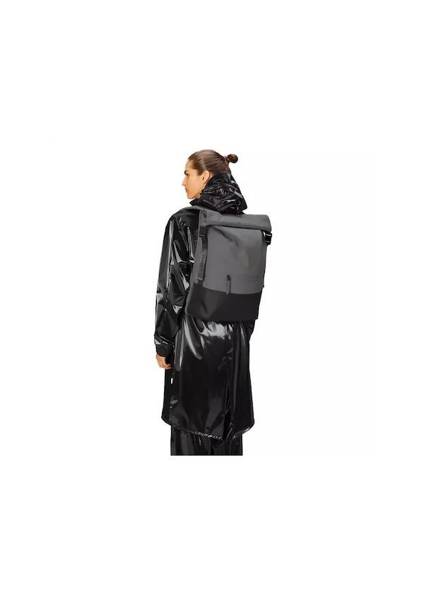 Rains Trail Rolltop Backpack W3 Υφασμάτινο Σακίδιο Πλάτης Γκρι 19lt - 14320-grey