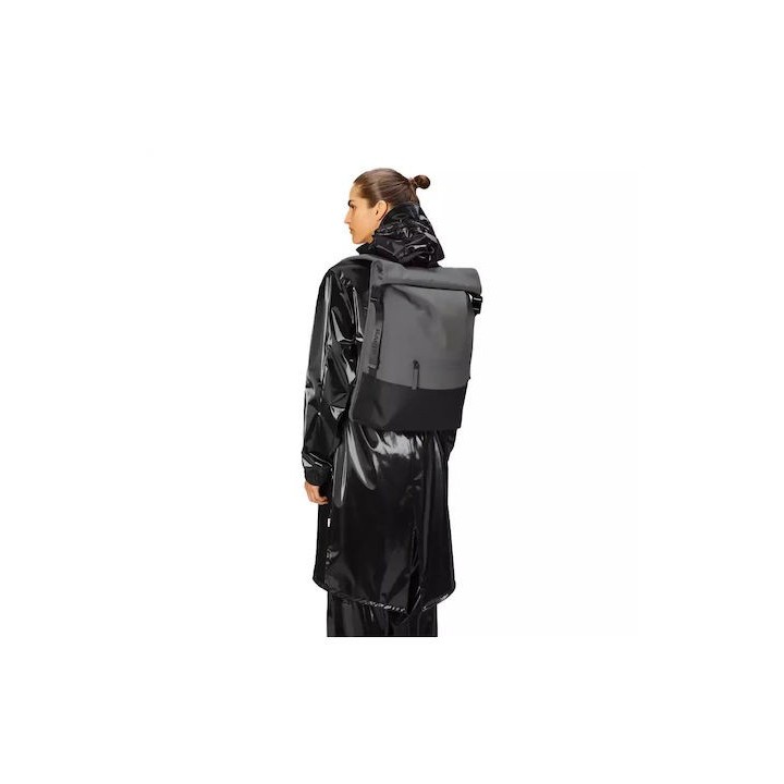 Rains Trail Rolltop Backpack W3 Υφασμάτινο Σακίδιο Πλάτης Γκρι 19lt - 14320-grey
