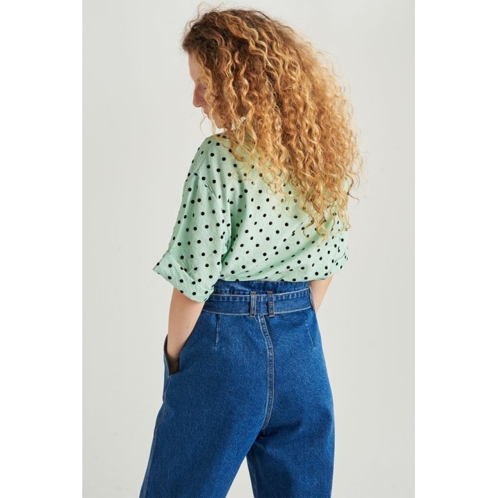 24 COLOURS Pants Blue Denim - 80268