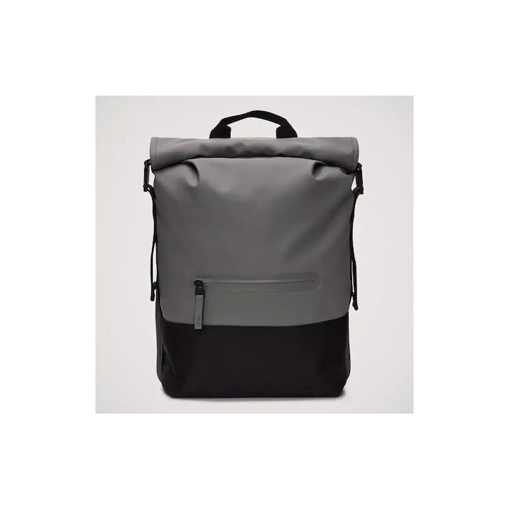Rains Trail Rolltop Backpack W3 Υφασμάτινο Σακίδιο Πλάτης Γκρι 19lt - 14320-grey