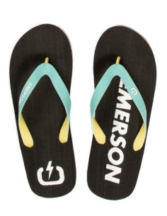 Emerson Men's Flip Flops EM95.03P Black-Mist Pale Ylellow