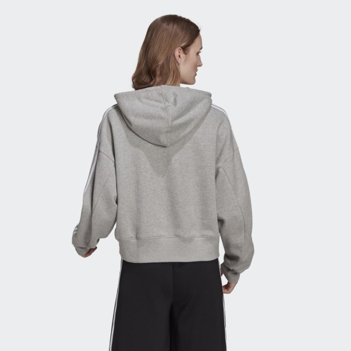 Adidas Originals Adicolor Classics Crop Hoodie Grey - H34615