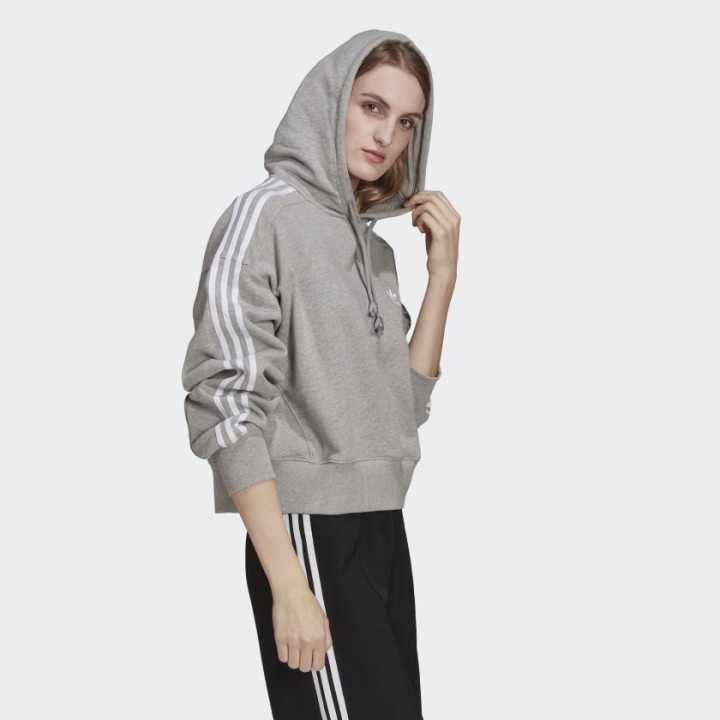 Adidas Originals Adicolor Classics Crop Hoodie Grey - H34615