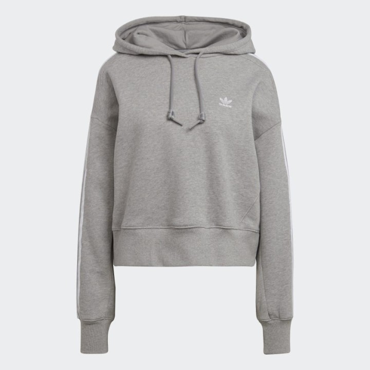 Adidas Originals Adicolor Classics Crop Hoodie Grey - H34615