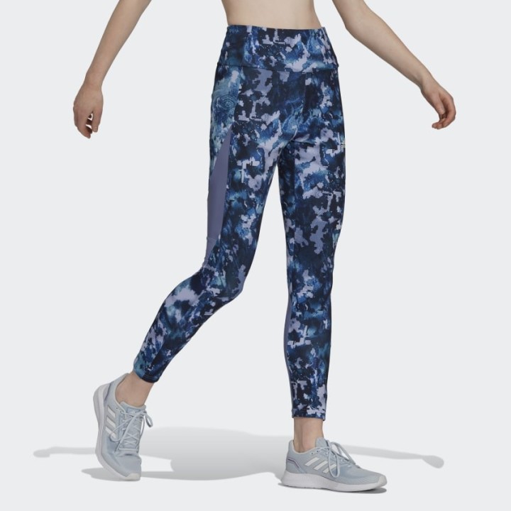 Adidas Originals Aeroready Designed to Move Print 7/8 High-Rise Tights - GS6350