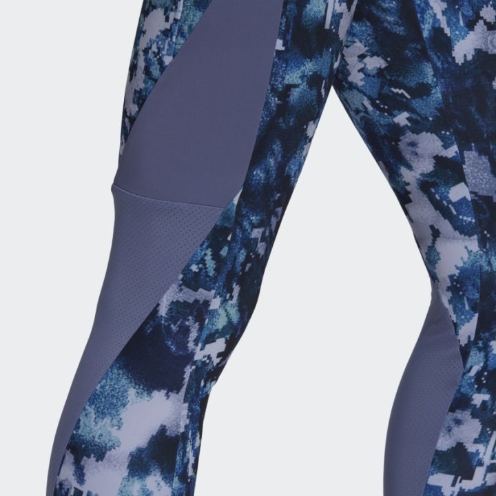 Adidas Originals Aeroready Designed to Move Print 7/8 High-Rise Tights - GS6350