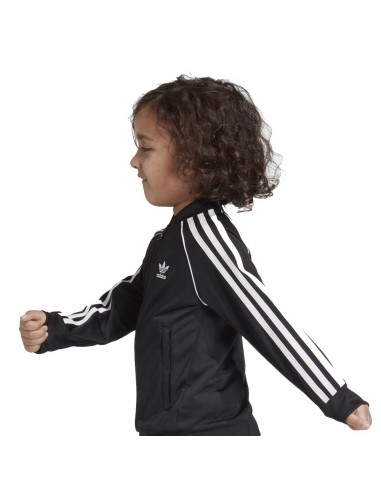 Adidas Originals MensTREFOIL WARM-UP CREW SWEATSHIRT Black  -CW1235