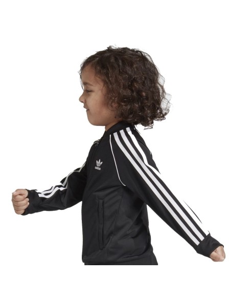 Adidas Originals MensTREFOIL WARM-UP CREW SWEATSHIRT Black  -CW1235